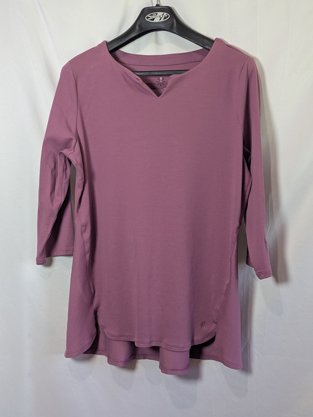 Isaac Mizrahi Live! Essentials Mauve Tunic Top – Size L